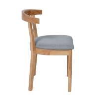 Стул БАРИ, серая рогожка/светлый дуб купить в Минске